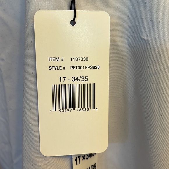 Mens Perry Ellis dress shirt. Light lilac and size 17 35/35. Brand new! - Picture 3 of 4